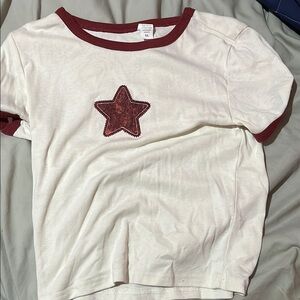 Kids Cream and Red Star T-Shirt